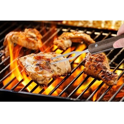 Set 4 utensili CCbetter BBQ per barbecue in acciaio Inox BLUSMART 5