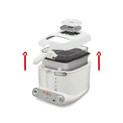 Capacit/à fino a 1.5 Kg Fino a 190/° Moulinex AM3021 Super Uno Friggitrice con Filtro Anti-Odore