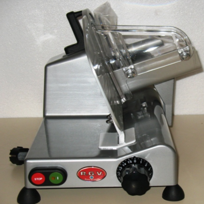 Affettatrice Elettrica R.G.V. Lusso 25 GL - 140 Watt, Lama 25 Cm, Argento, Made In Italy - Foto 7