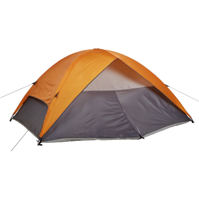 Tenda da Campeggio per 6 Persone HWC-A99 320x495x195cm Grigio Arancio 