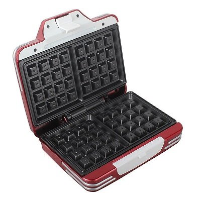 ARIETE 187 Waffle Maker Party Time Macchina per Waffle Colore Rosso 