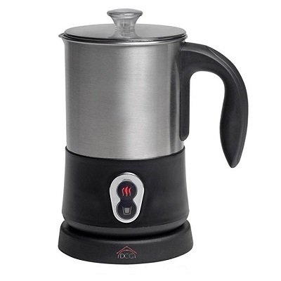 Montalatte Elettrico Clatronic MS 3812 Con Riscaldamento - Schiuma Calda E Fredda Per Cappuccino, 740ml, Acciaio Inox