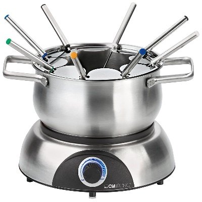 cioccolato carne Set per fonduta svizzera per formaggio 1,4 l con 8 forchette e spina europea brodo e molto altro Progress® EK4375PVDEEU7 1200 W 