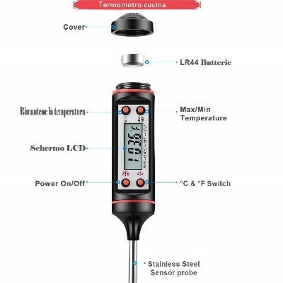 Termometro da cucina HUALANS Caslant DTC-1 componenti IMG 2