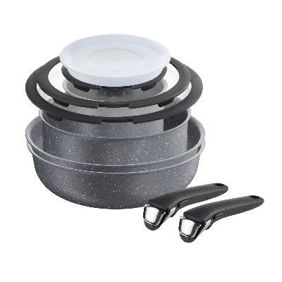 Basics grigio in ceramica antiaderente Set di 2 padelle da 24 e 28 cm 