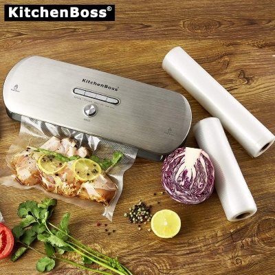 Rotoli Sottovuoto KitchenBoss 28x500cm - 3 Rotoli Per Conservazione Alimenti E Cottura Sous Vide - Foto 7