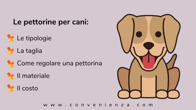 Pettorine per cani: indice