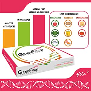 GeneFood Vita Plus, test DNA intolleranze alimentari GeneFood Vita Plus, test DNA intolleranze alimentari